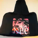 NEP Black Palm Hoodie