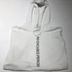 NEP White Vertical Hoodie